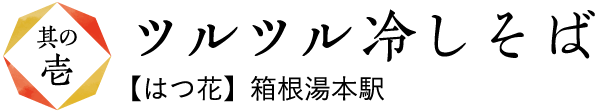 ツルツル冷しそば【はつ花】箱根湯本駅