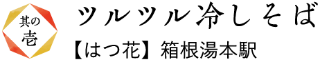 ツルツル冷しそば【はつ花】箱根湯本駅