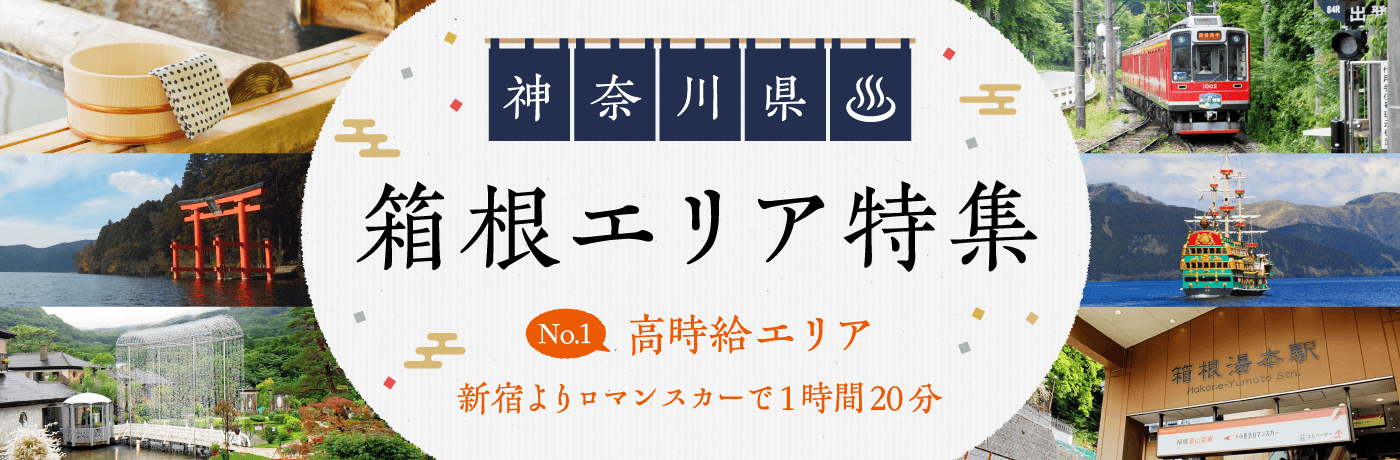 新宿よりロマンスカーで1時間20分 神奈川県箱根エリア特集