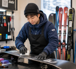 【北海道でリゾートバイト】スキー場でワックスルームスタッフ募集中!