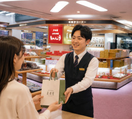 充実の温泉施設!リゾートホテルで売店のお仕事♪