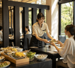 【短期/個室寮】レストランスタッフ募集!