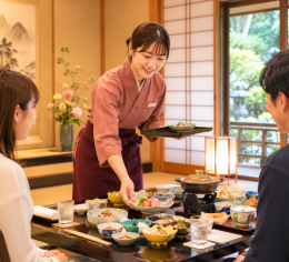 山梨のホテルで仲居さんのお仕事1名!