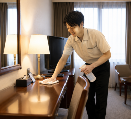 スタッフの寮清掃のお仕事!