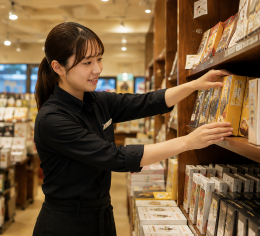 複合リゾートタウンの一角でショップスタッフのお仕事!
