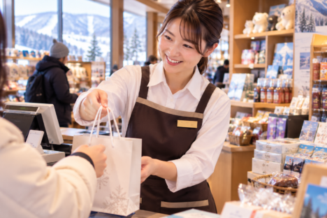 <岩手県でリゾートバイト>売店のお仕事♪
