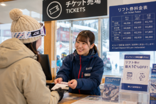 長野県スキー場でチケット販売スタッフ募集開始❄